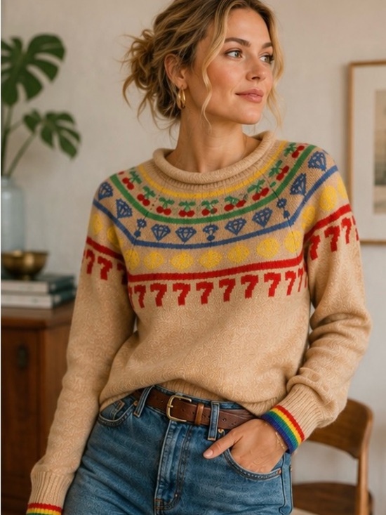 Rachel Antonoff Sweaters - Rachel Antonoff Jackpot Alpaca Fair Isle Sweater S
